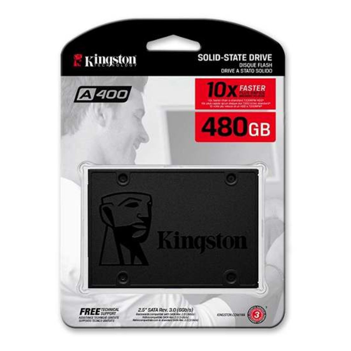KINGSTON - Disco Solido Ssd Kingston A400 480gb KINGSTON