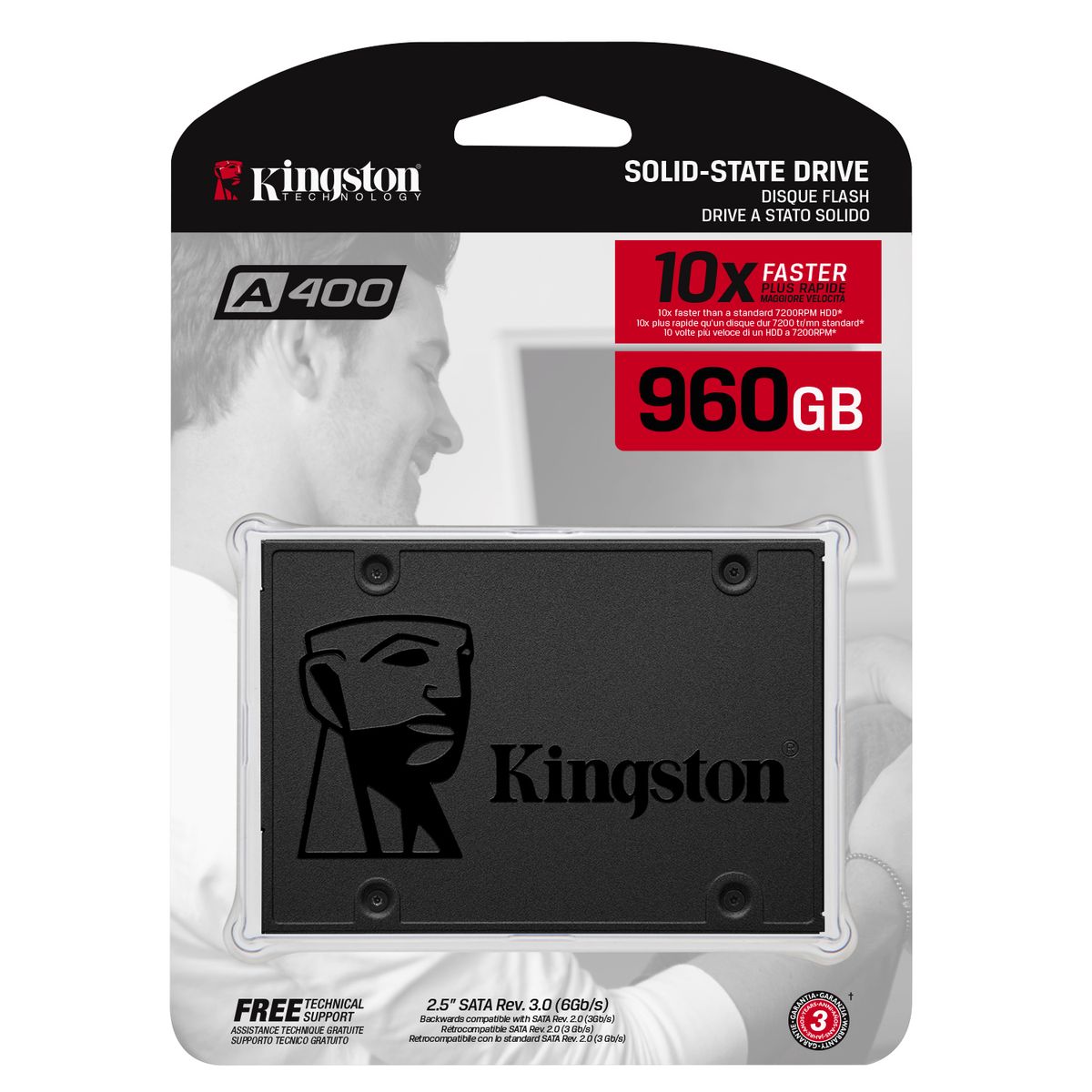 KINGSTON - Disco Solido Ssd Kingston A400 960gb KINGSTON
