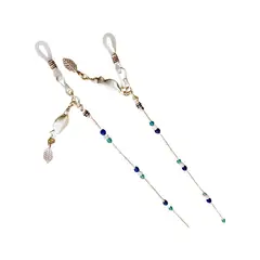 NATKA JOYAS - Sujeta Lentes de Plata y Piedras Naturales