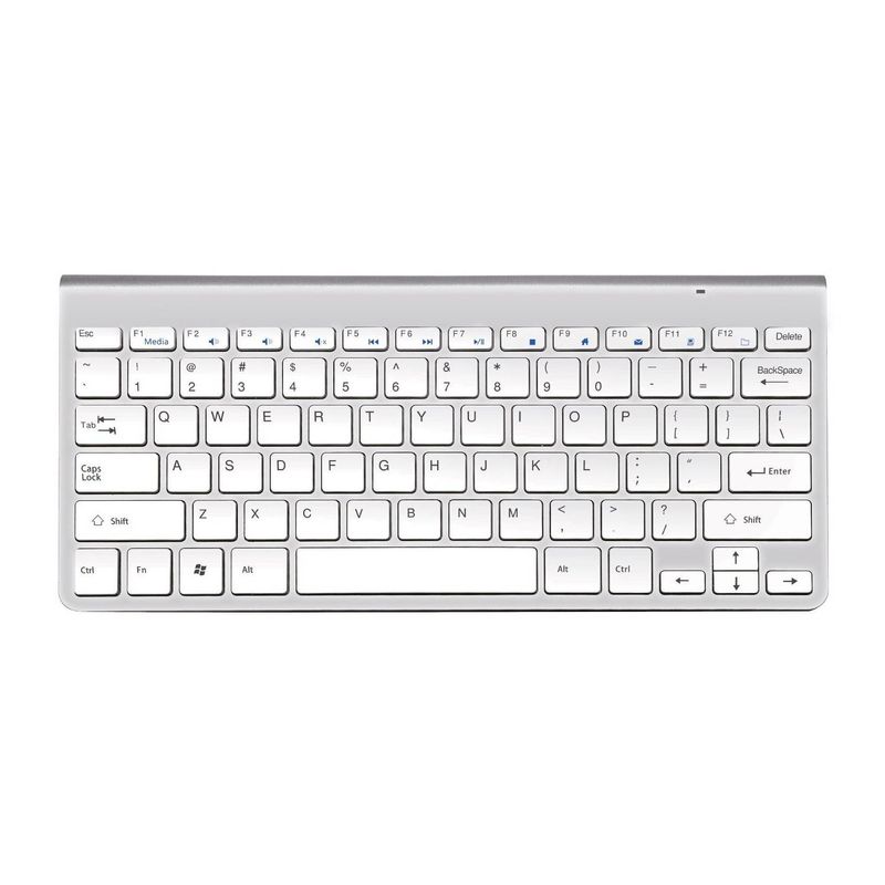GENERICO - Teclado Wireless Keyboard Blanco Inalámbrico