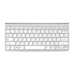 GENERICO - Teclado Wireless Keyboard Blanco Inalámbrico