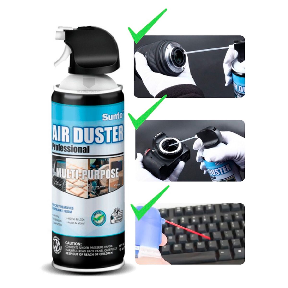 GENERICO - Aire comprimido 400 ML limpia teclado