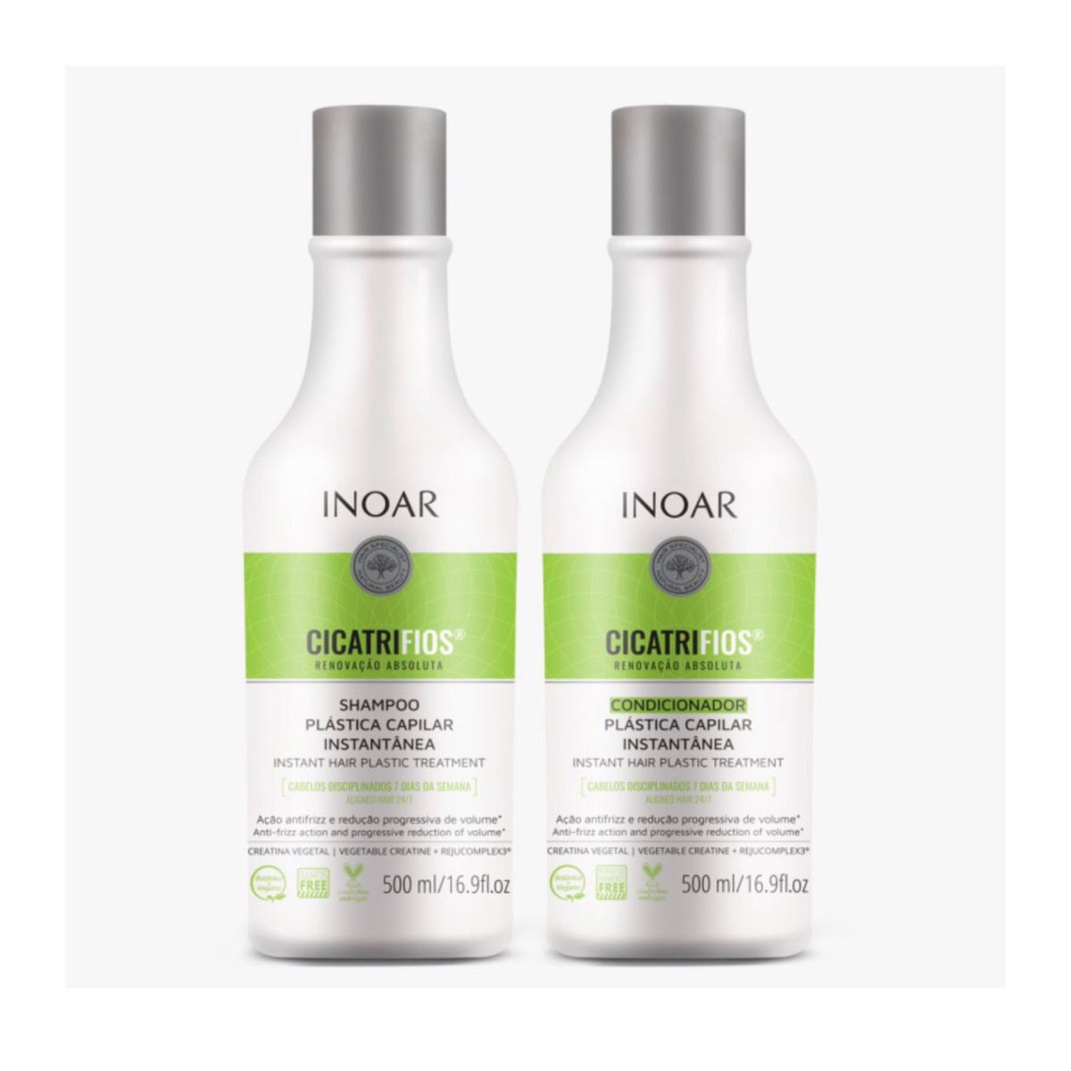 INOAR - INOAR CICATRIFIOS KIT DUO SHAMPOO Y ACONDICIONADOR 500 ML