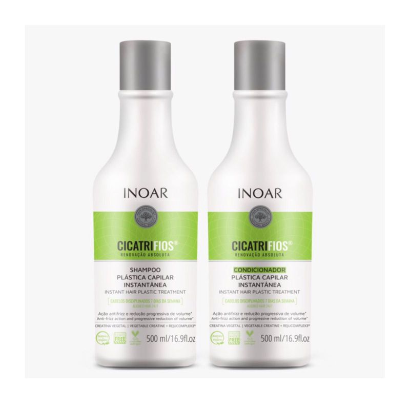 INOAR - INOAR CICATRIFIOS KIT DUO SHAMPOO Y ACONDICIONADOR 500 ML