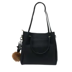 TODOPIEL - Cartera Ecocuero Mujer Negro