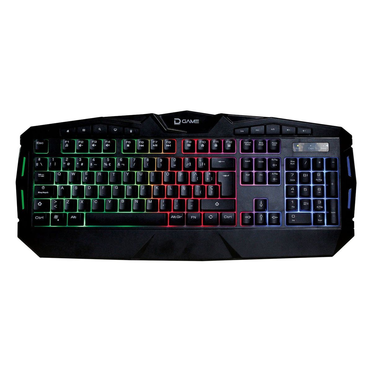 DATACOM - Teclado Gamer Retroiluminado USB Datacom Pronobel