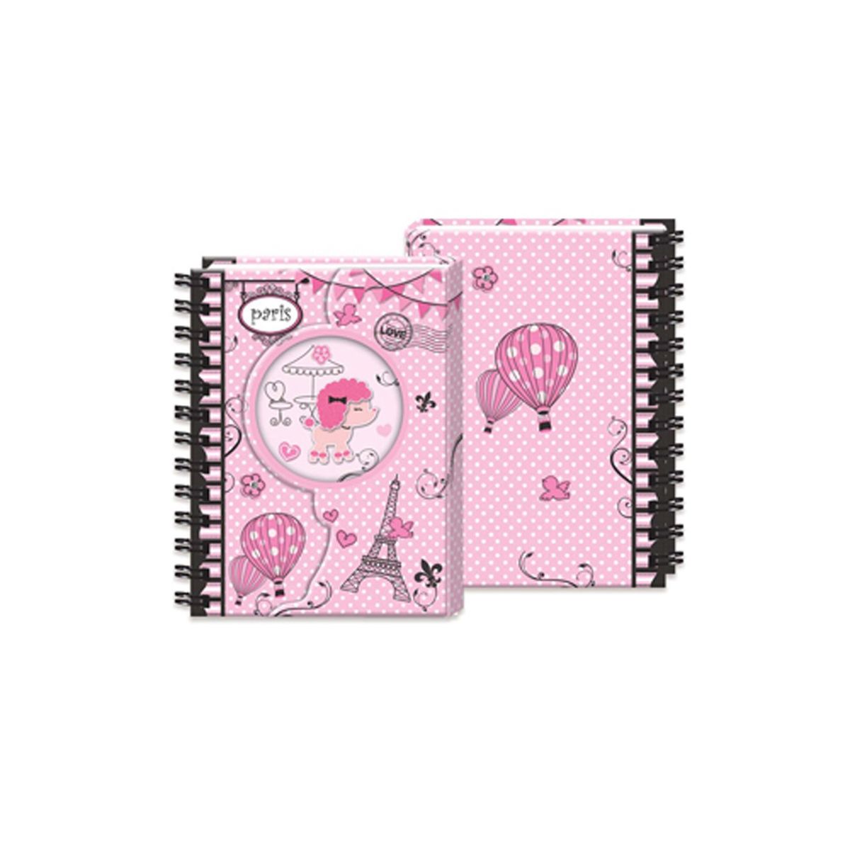 NOBEL TOYS - Libreta Espiral Con Tapa Magnetica 17,5x13cm 2 Dis.