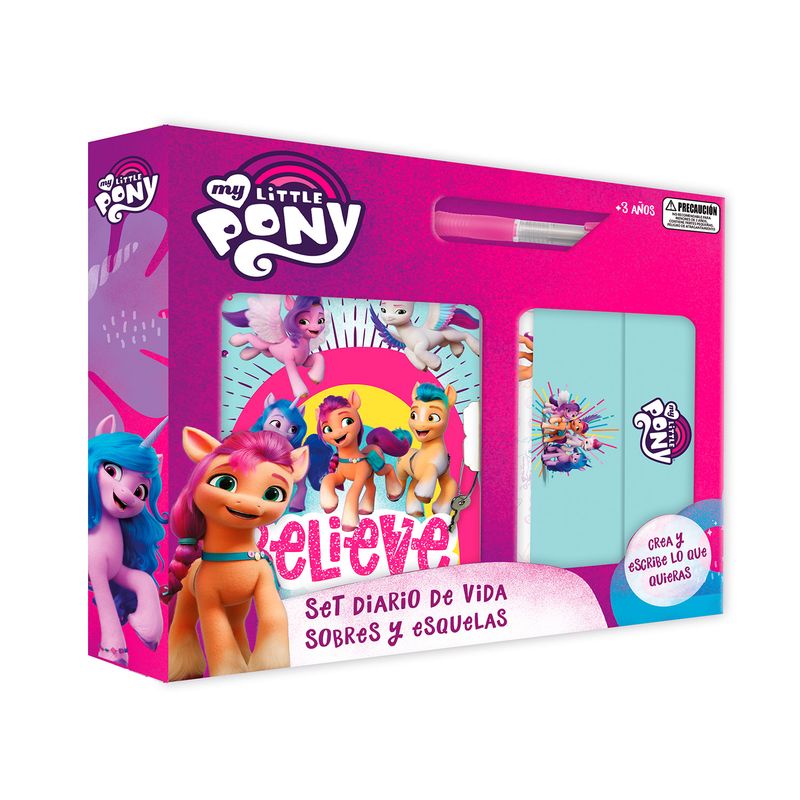 HASBRO - Diario Con Lapiz Sobres Y Esquelas 23x20 Cm My Little Pony
