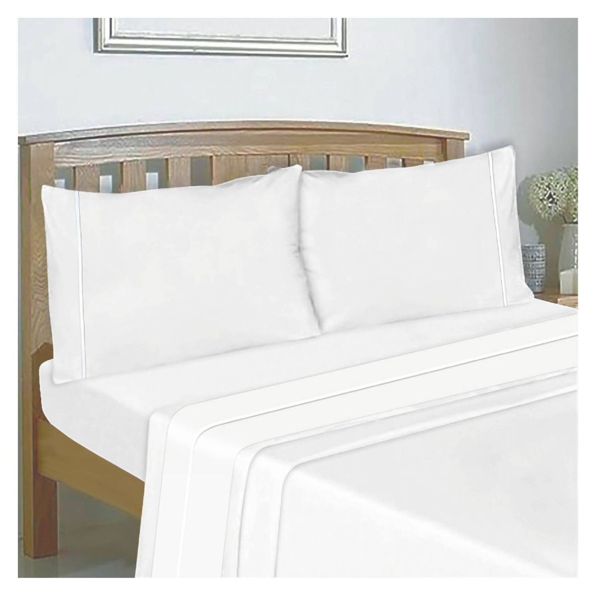 CHANTILLY - Sabanas 144H Lisas 2.5 Plazas Blanco