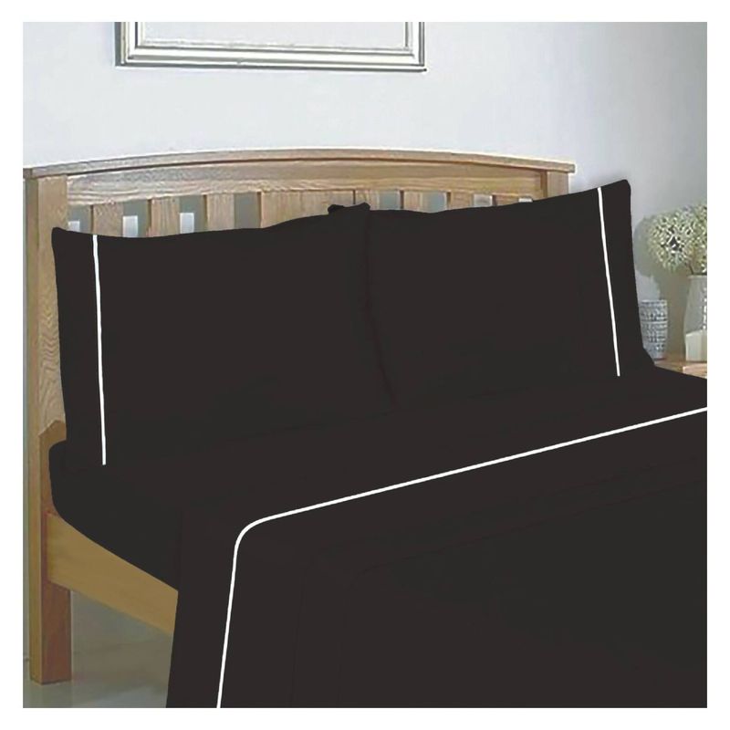 CHANTILLY - Sabanas 144H Lisas 2.5 Plazas Cafe Oscuro