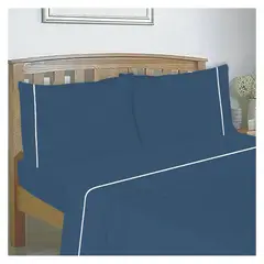 CHANTILLY - Sabanas 144H Lisas 2.5 Plazas Azul