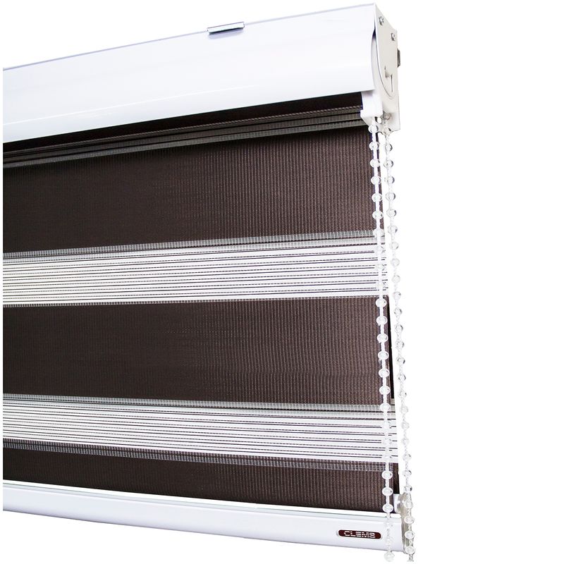 CLEMS CORTINAS - Cortina Roller Duo 120X120 Cafe