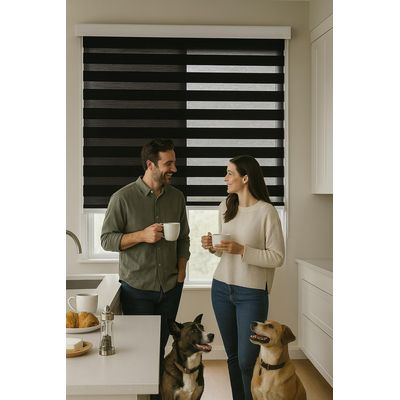 Imagen 2 del producto Cortina Roller Duo 180X140 Negro