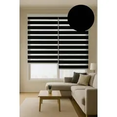 CLEMS CORTINAS - Cortina Roller Duo 060X120 Negro