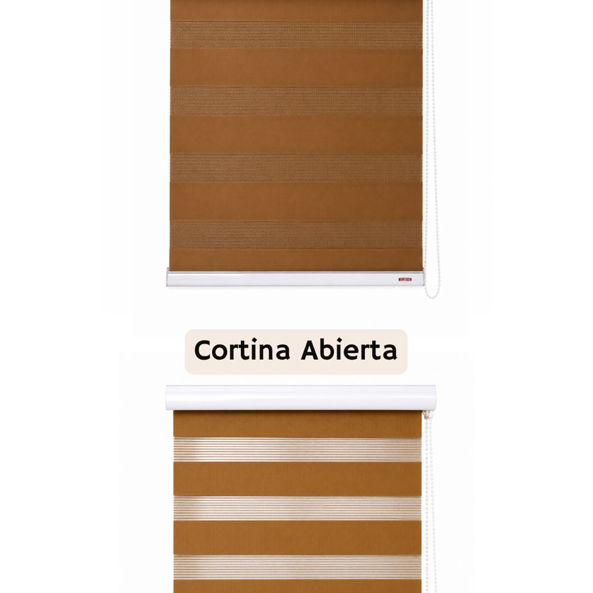 CLEMS CORTINAS - Cortina Roller Duo 075X160 Madera