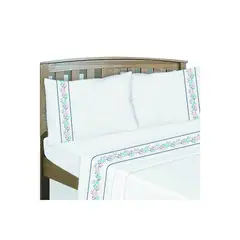 CHANTILLY - Sabanas Bordadas 144H Peace 1.5 Plazas Blanco