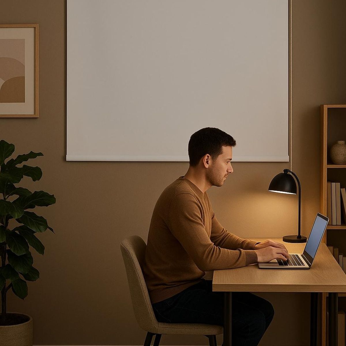 CLEMS CORTINAS - Cortina Roller Blackout 075X140