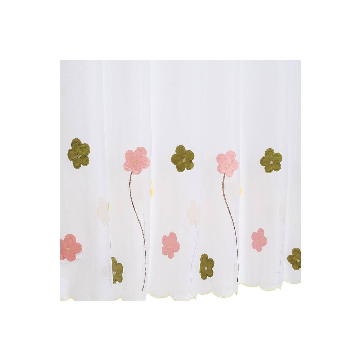 CHANTILLY - Cortina velo cocina jx 120x135 cm petunias