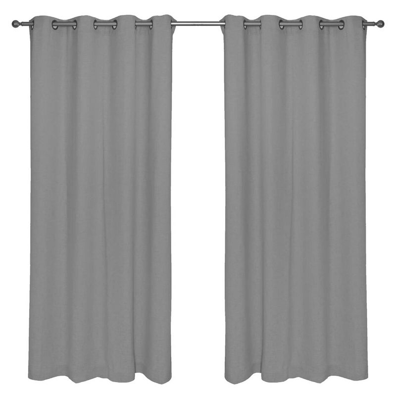 CHANTILLY - Set Blackout 2P Termico Textura 140X220 Gris Marengo CHANTILLY