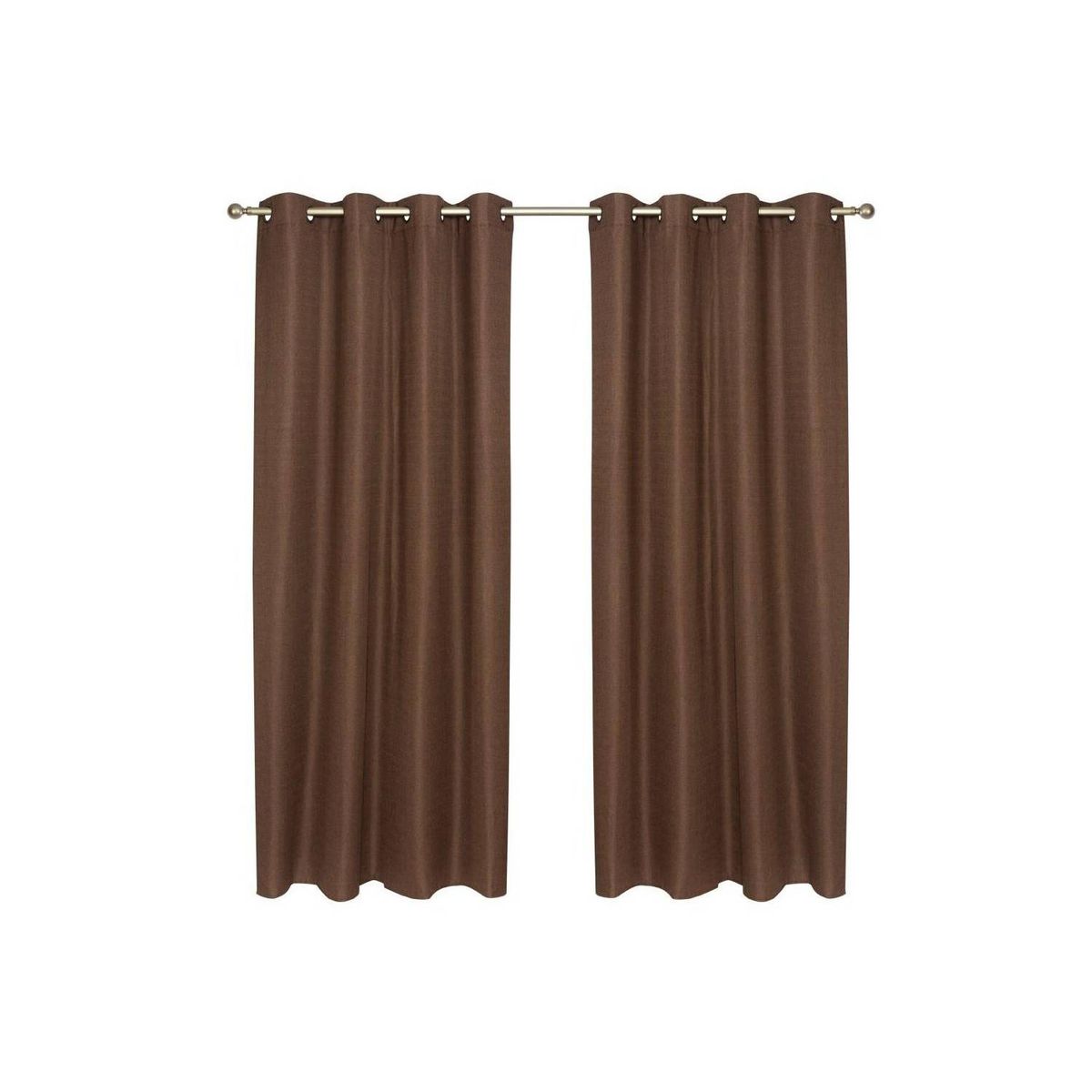 CHANTILLY - Set cortina blackout térmico 140x220 cm -chocolate