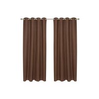 Set cortina blackout térmico 140x220 cm -chocolate