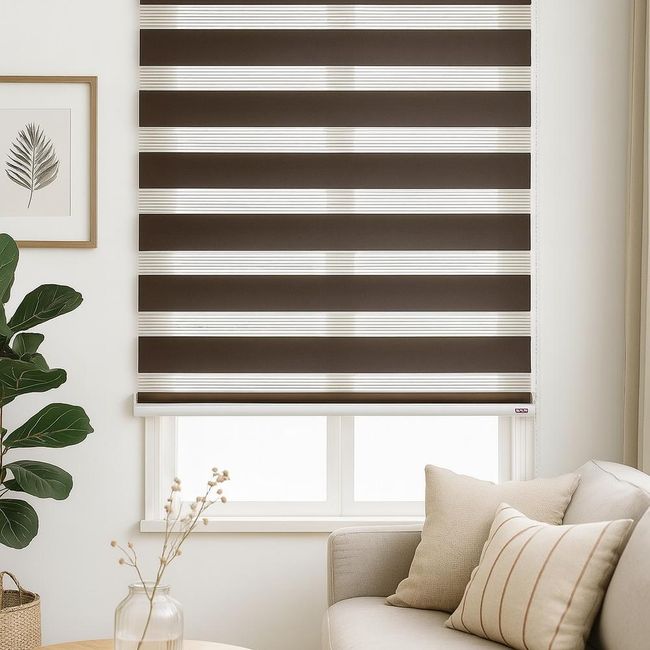 CLEMS CORTINAS - Cortina Roller Duo 090X140 Cafe