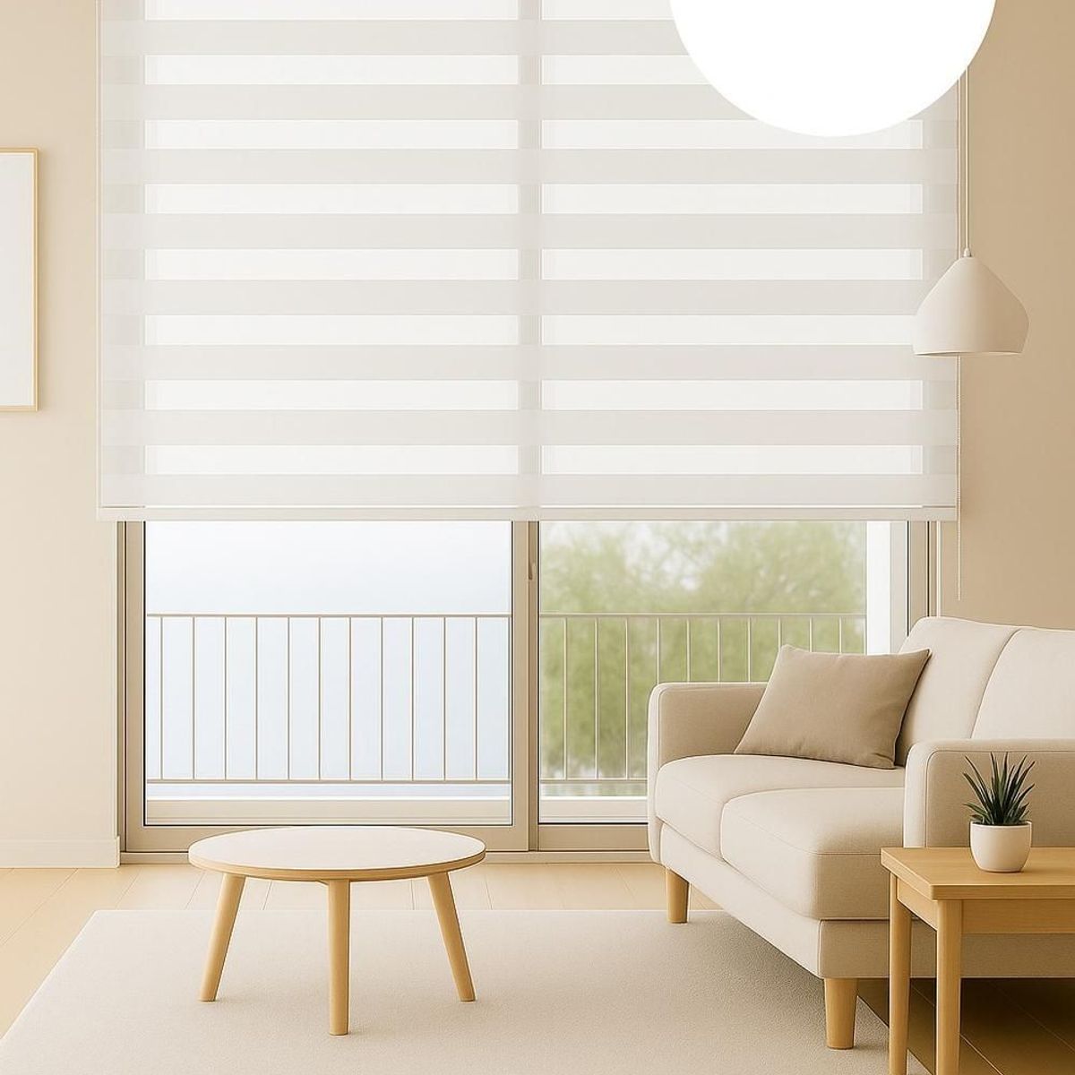CLEMS CORTINAS - Cortina Roller Duo 090X240 Perla.