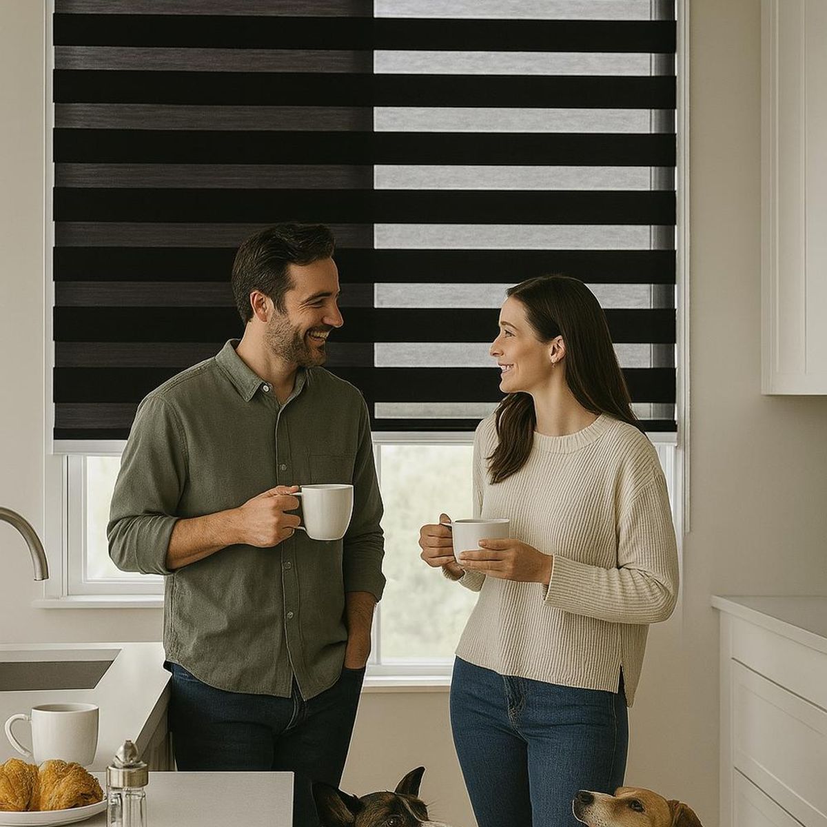 CLEMS CORTINAS - Cortina Roller Duo 105X240 Negro