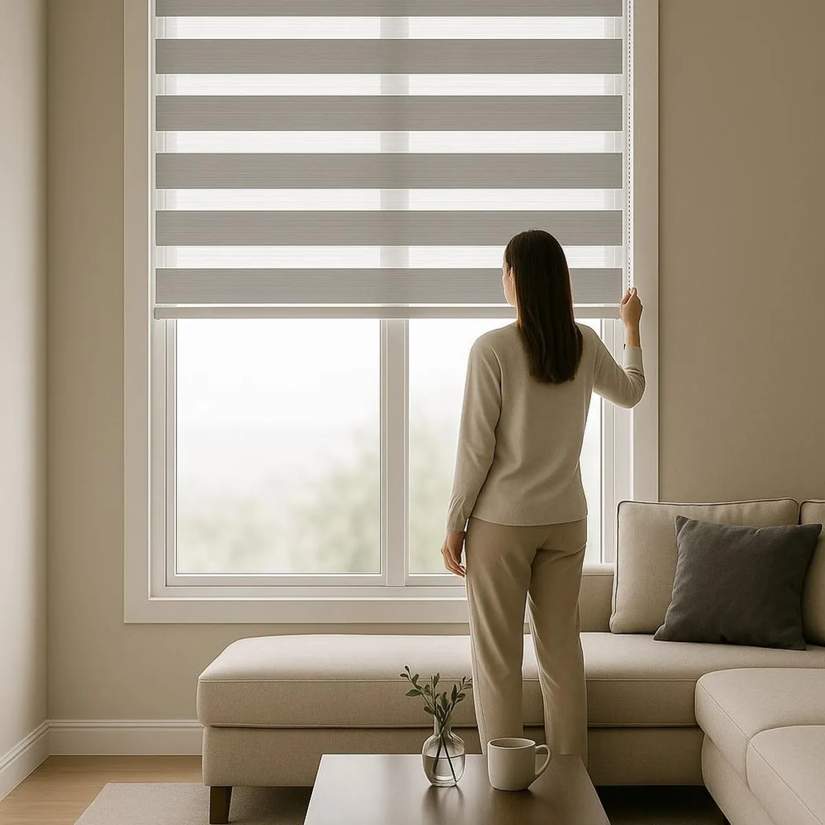 CLEMS CORTINAS - Cortina Roller Duo 165X120 Gris