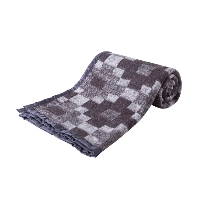 CHANTILLY - Frazada Térmica Borde Satinado 1.5 Plazas Café