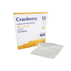 CRANBERRY - Gasa Parafinada 10x10cm Caja 10 Un
