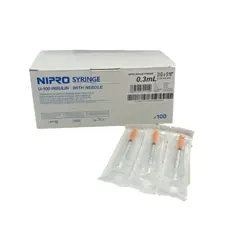 NIPRO - Jeringa Insulina 0.3ml 31g X 5/16 Caja 100 Un