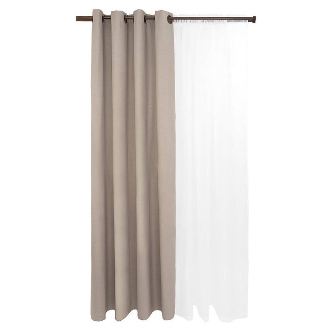 CHANTILLY - Set blackout 6p termico lino 140x220 gris