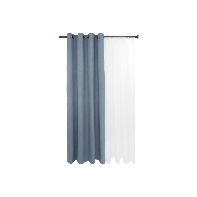 CHANTILLY - Set Blackout 6P Termico Lino 140X220 Azulino CHANTILLY