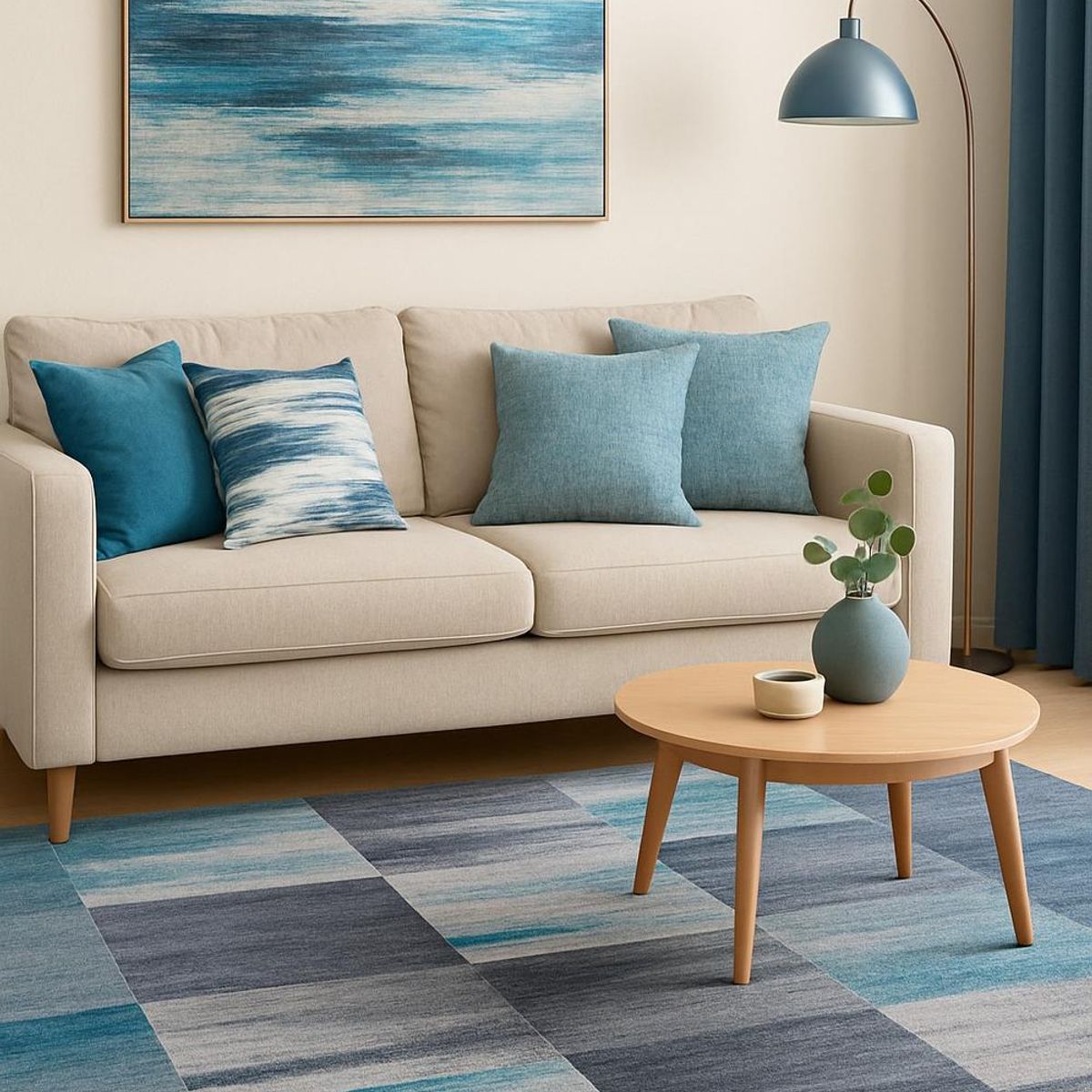 CLEMS CORTINAS - Alfombra Clems Para Living 200x220 Diseño Georgia