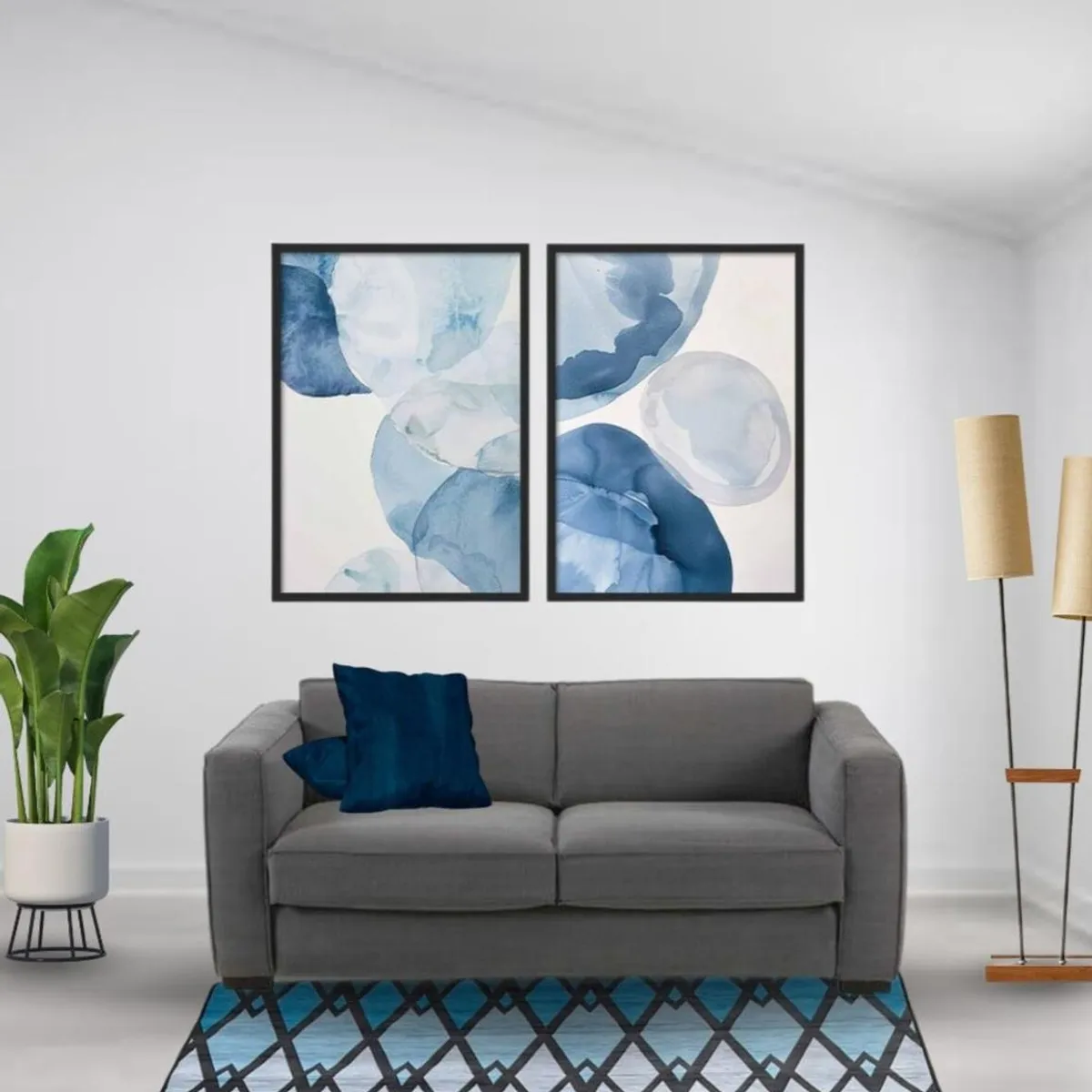 CLEMS CORTINAS - Alfombra Diseño Denver Para Living 120x160 Clems