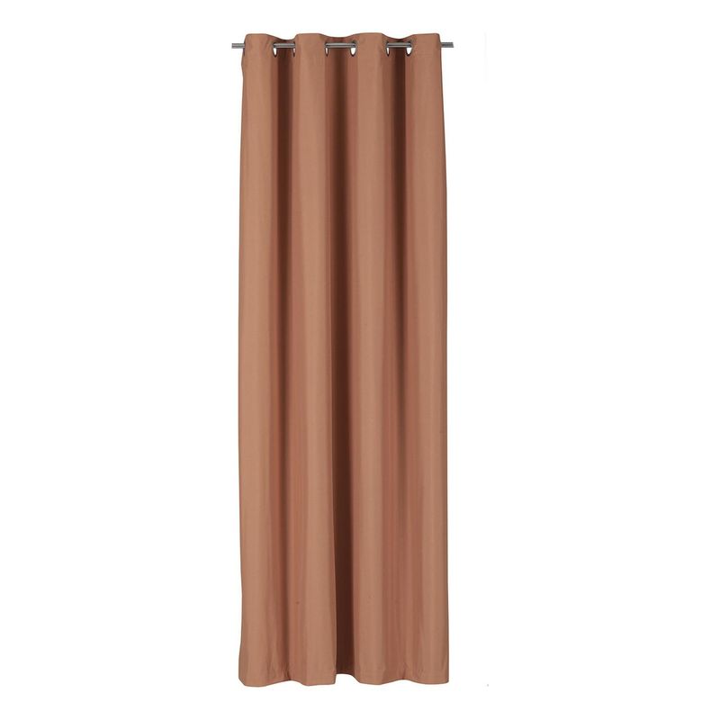 CLEMS CORTINAS - Cortina Tradicional 100% Blackout Naranjo