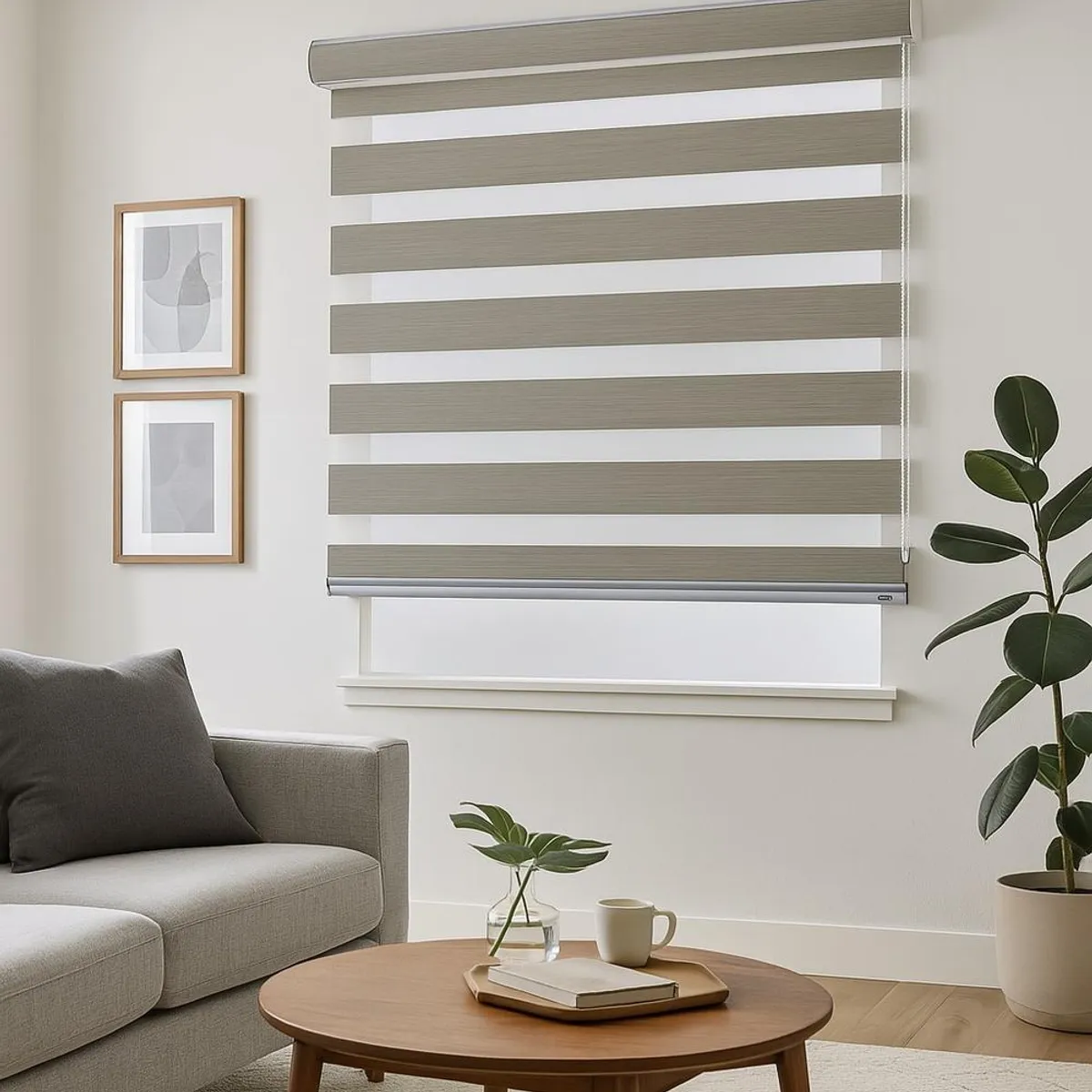 CLEMS CORTINAS - Cortina Roller Duo Blackout Lino 120X240