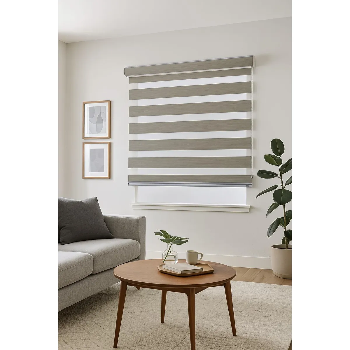 CLEMS CORTINAS - Cortina Roller Duo Blackout Lino 120X240