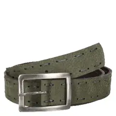 PANAMA JACK - Cinturón Cuero Mujer Verde