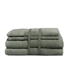 HOHOS CASA - Set de toallas Deluxe 100% algodón turco 620gr, color Verde menta.