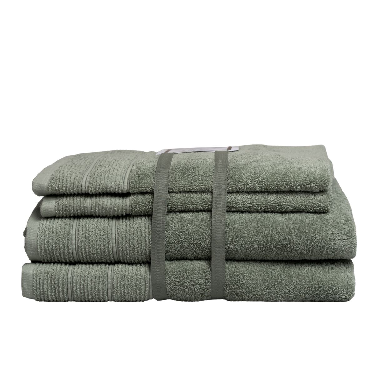 HOHOS CASA - Set de toallas Deluxe 100% algodón turco 620gr, color Verde menta.