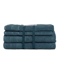 Set de toallas Deluxe 100% algodón turco 620gr, color Verde petróleo.