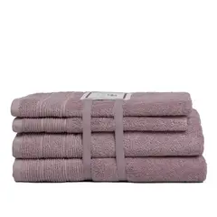 HOHOS CASA - Set de toallas Deluxe 100% algodón turco 620gr, color Malva.