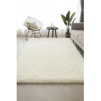 Alfombra Peluda Shaggy Crema 150x200 Clems