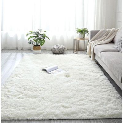 Imagen 2 del producto Alfombra Peluda Shaggy Crema 150x200 Clems