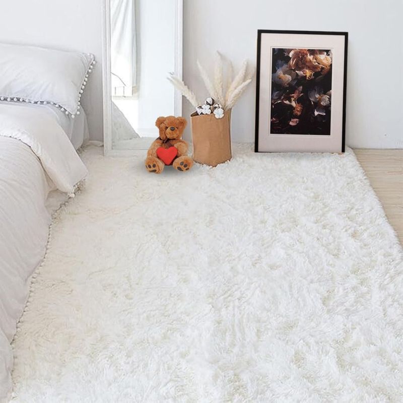 CLEMS CORTINAS - Alfombra Peluda Shaggy Crema 200x220