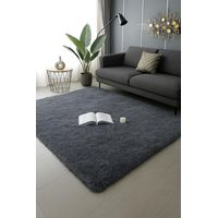 Alfombra Peluda Shaggy Gris 200x220