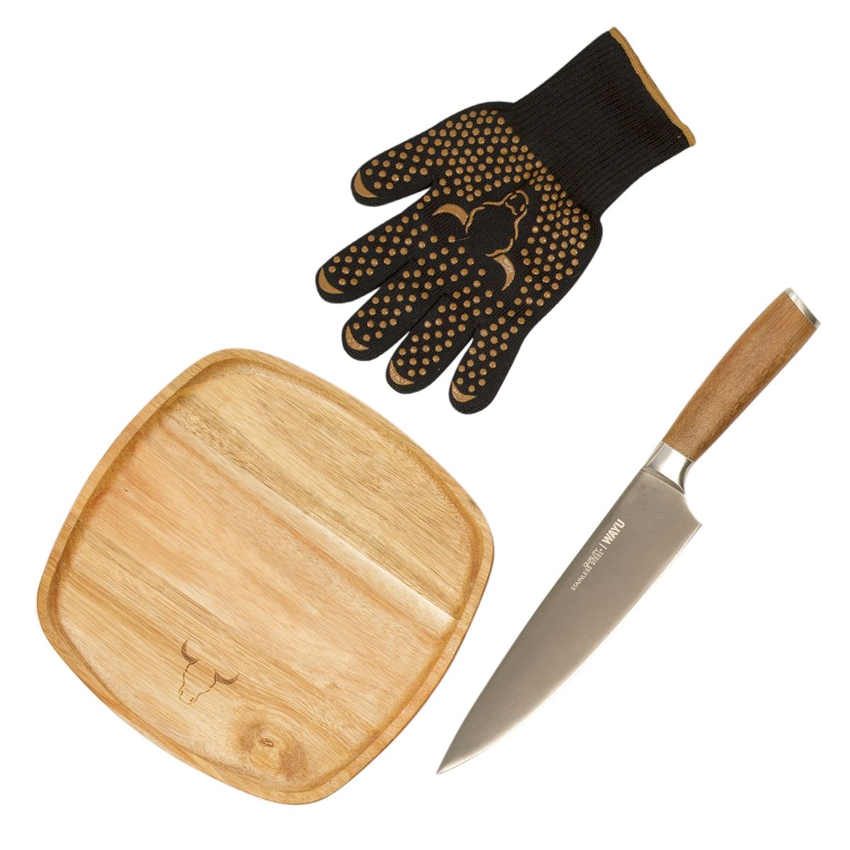 WAYU - Combo Parrilla 152 wayu 3 piezas profesional