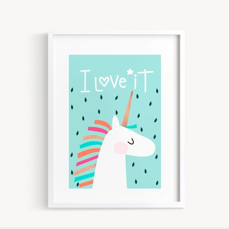 DECORACION PAJARITO - Cuadro decoración infantil Unicornio